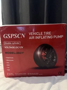 GSPSCN Heavy Duty Tyre Inflator, Dual Cylinders, 150PSI, 12v - Picture 1 of 5