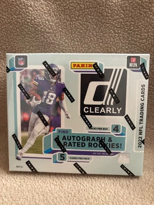 2022 Panini Clearly Donruss NFL Football Hobby Box - Factory Sealed - Image 1 of 4