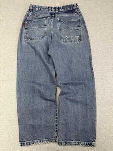 Vintage Southpole Y2K Wide Leg Baggy Blue Jeans Authentic Collection Sz 30 X 30 - Picture 1 of 10