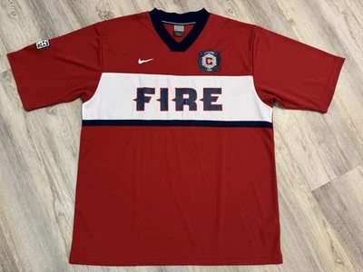 Camiseta de fútbol vintage Y2K Nike Chicago Fire MLS talla XL Foto 1 de 4