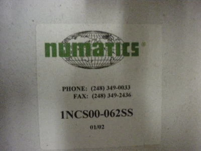 NUMATICS 1NCS00-062SS SYSTEM NEW 1NCS00062SS - Image 1 of 2