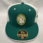 Vintage Boston Celtics Hat Cap Size 7 3/8 Green White New Era Fitted Wool Usa