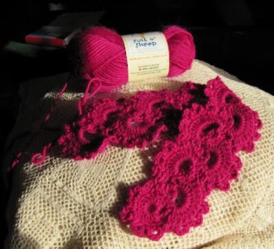 Stitch Nation FULL O’ SHEEW Hilado Por 100% LANA 2-SKEIN-LOTE Hilo 'PASSION FRUIT' Foto 1 de 4