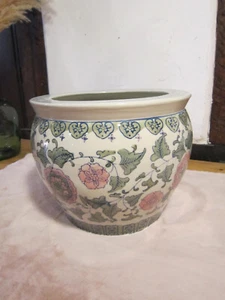 Keramik Blumen Übertopf Groß Vintage Landhaus - Bild 1 von 7