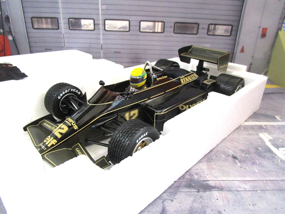 F1 LOTUS Renault Turbo 97 T97 GP Winner Port 1985 #12 Senna JSP Minichamps 1:18 - Bild 1 von 4