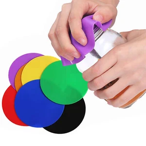 7PCS Jar Openers Rubber Non Slip Jar Bottle Lid Grip Opener Pad Gripper - Picture 1 of 11