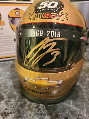 Austin Dillon SIGNED Mini Helmet RCR 50th Anniversary Richard Childress Racing Cover