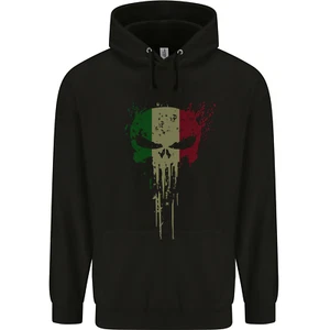 Italy Skull Gym Training Bodybuilding Childrens Kids Hoodie - Picture 1 of 3