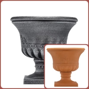 Deko Kunststoff Urne Blumentopf Ständer Pflanzgefäß für Innen & Außen Garten Deko - Bild 1 von 23