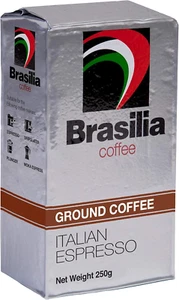 Brasilia Coffee Brasilia Ground Coffee 250G Italian Espresso, 250 G - Picture 1 of 12