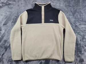 San Jose Sharks 1/4 Snap Sweater Women’s M Beige Black Pullover Sport Design NHL - Picture 1 of 9