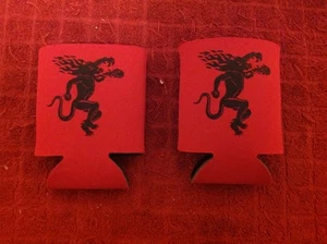Fireball Cinnamon Whisky Red Can Beer Bottle Coozie Dragon Koozie Bar Man Cave - Picture 1 of 1