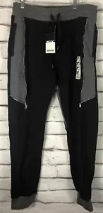 Nuevos con etiquetas Pantalones de Sudadera Weiv para Hombre Talla 2XL Gris/Negro Cordón - Imagen 1 de 8