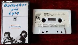 GALLAGHER & LYLE BREAKAWAY CASSETTE ALBUM A&M (1976) UK PAPER LABEL TESTED - Imagen 1 de 3
