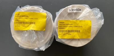Genuine Brother Thermal Labels - 2 x RDS02E1 ROLLS - 102mm x 152mm (INC VAT) - Image 1 of 3