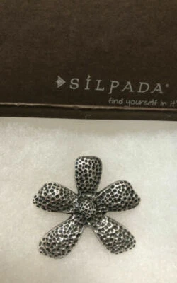 LINDO Colgante Silpada Oxidado Plata de Ley 925 Flor Margarita Texturizada S1101 Foto 1 de 4