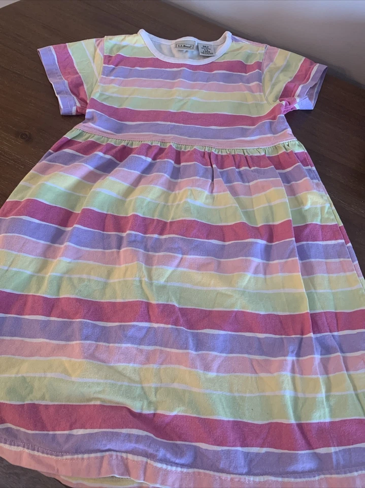 Vestido jersey LL Bean para niñas talla 5/6 Foto 1 de 2