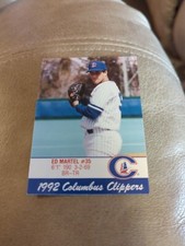 1992 Cracker Jack Columbus Clippers Police Ed Martel #6