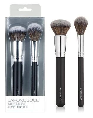 Set of 2 Japonesque Must Have Complexion Brush Duo - Multitasker & Go-To Brushes - Image 1 of 4