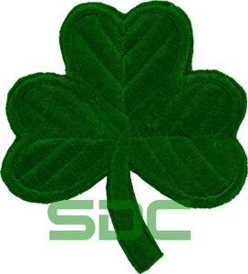 LUCKY IRISH GREEN CLOVER bestickter PATCH KLEEBLATT Bügelbild - Bild 1 von 1