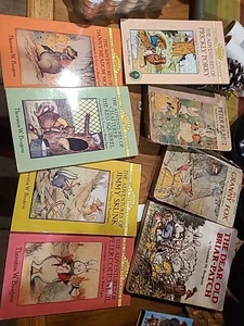 Set Lot 8 Hc And Dover Pb Vintage Thornton W Burgess Childrens Books OOP  - Picture 1 of 10