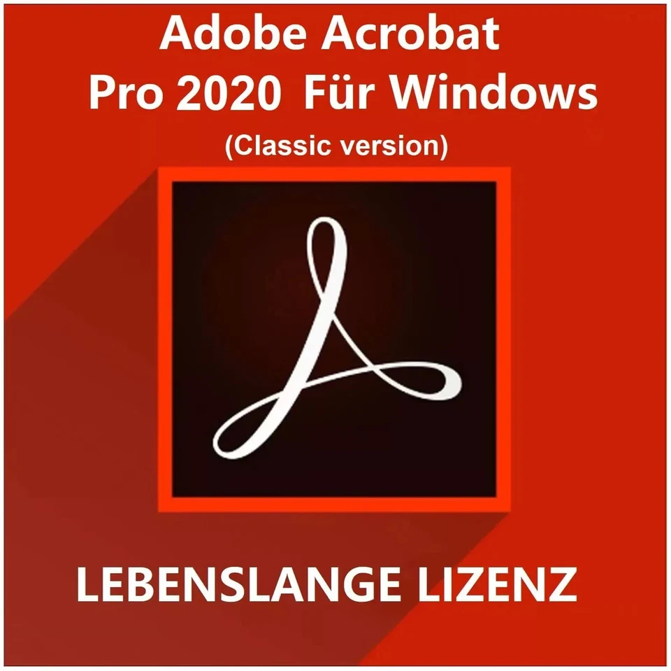 Adobe Acrobat Pro 2020 | PDF-Editor | Lebenslange Nutzung | 1 Gerät | Windows - Bild 1 von 3