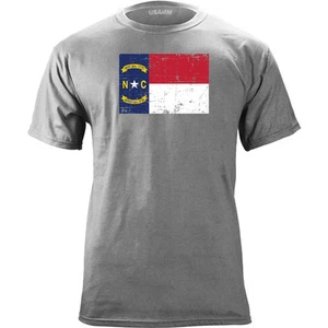 North Carolina State Flag Distressed T-Shirt - Picture 1 of 2