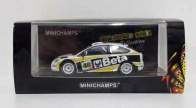 MINICHAMPS 1/43 VALENTINO ROSSI MODELLINO AUTO RALLY FORD FOCUS WRC BETA DIECAST - Immagine 1 di 3