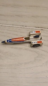 Hot Wheels Vintage 1979 Mattel Evel Knievel Red White Blue Rocket Car Tricar X-8 - Picture 1 of 5