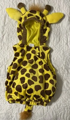 Infant Giraffe Hooded Padded Plush Vest Costume, 6-12 Months - Image 1 of 4