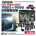 9005 9006 Led Headlight Bulbs High Low Beam Kit 6500K White 40000Lm New