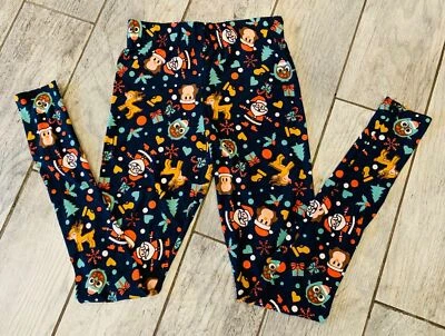 NUEVO Justify Mujer Talla Pequeña Leggings Pantalones Navidad Papá Noel y Animales Foto 1 de 4