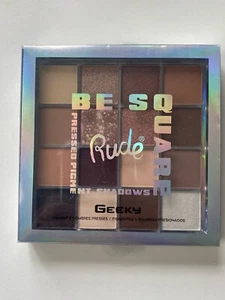 New RUDE Cosmetics 16 Eyeshadow Pallete ,,Be Square Pressed Pigments & Shadows - Picture 1 of 2