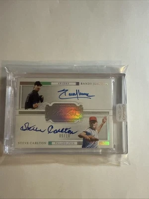 2022 Flawless Randy Johnson/Steve Carlton Encased Dual Auto /10 - Image 1 of 2