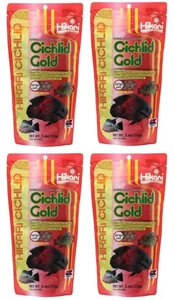 Hikari Cichlid Gold Aquarium Floating Pellets For Oscars & Other Large Fish 4 Pk - Picture 1 of 4