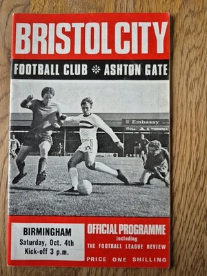 1969/70 Bristol City V Birmingham City Div2 Football Programme Very Good Cond - Image 1 of 3