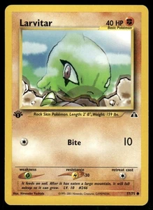 Pokemon Tcg Larvitar [1st Edition] #57 Pokemon Neo Discovery LP - Picture 1 of 2