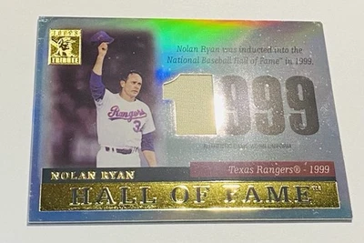 2004 Topps Tribute Hall of Fame Nolan Ryan #TR-NR Jersey Patch - Image 1 of 4
