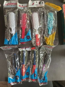 Lot Of New Sealed Vintage Hair Brush W Bristles Picasso Sunfa Round Brush New 8 - Picture 1 of 2
