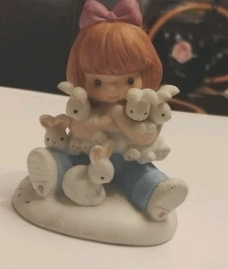 FIGURINA ENESCO SORELLA E MIGLIORI AMICI "SEI UN CONIGLIETTO MOLTO SPECIALE" 1994 - Foto 1 di 6