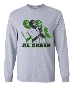Al Green Long Sleeve T-Shirt - Let's Stay Together - Love and Happiness 70s Soul - Picture 1 of 6