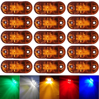 LED Side Marker Light Clearance Indicator Front Rear Lamp Truck Bus Caravan UK - Image 1 of 4
