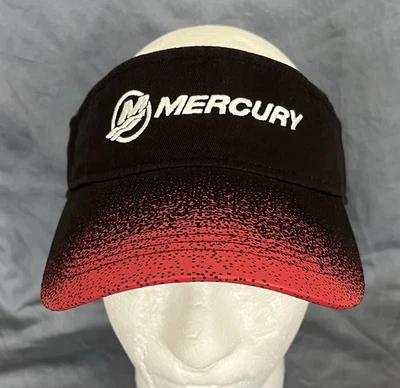 Mercury Marine Custom Visor Hat Embroidery and Screen Print Never Worn Unique - Image 1 of 4