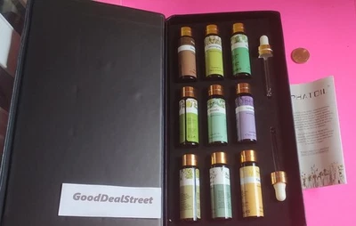 9 X 10ml Essential Oils Gift Set Pure Grade Aromatherapy Diffuser Massage skin + - Image 1 of 3