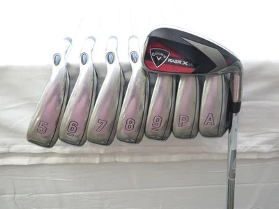 Used Callaway Razr X HL Iron Set 4-PW,AW TT M-10 XP Uniflex Steel Shafts - Image 1 of 4