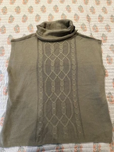 Maggie Sweet Damen Pullover Weste Beige Größe M Strick Rollkragen - Bild 1 von 5