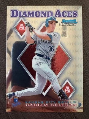 1999 Bowman Chrome Carlos Beltran #DA6 Diamond Aces Insert - Image 1 of 2