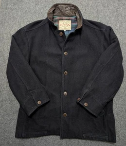 Vintage Logan & Sons Wool Yachting Jacket Coat Plaid Lining Medium M Made in NZ - Picture 1 of 13