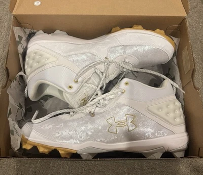 Botines de béisbol Under Armour Bryce Harper 8 Mid RM de goma para hombre talla 14 totalmente nuevos Foto 1 de 4