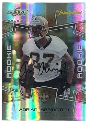 2008 Score Select Inscriptions #427 Adrian Arrington RC /750 - Image 1 of 2